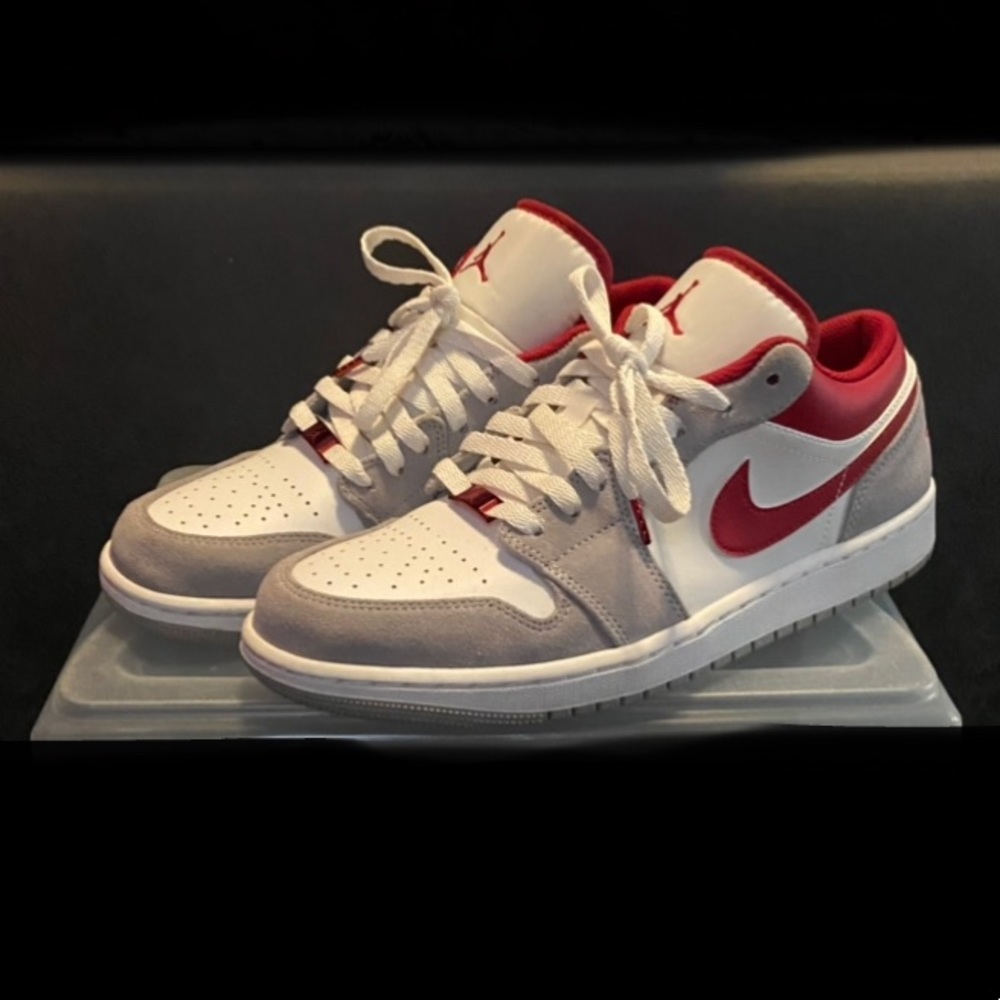 Jordan 1 low - smoke grey gym red